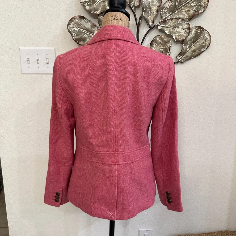 Talbots Pink Wool Blend Blazer Jacket NWT - Picture 7 of 11
